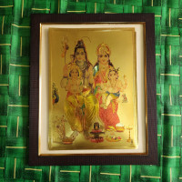 Sharu Space Premium Shiva Pariwar Frame